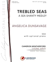 Trebled Seas SSA choral sheet music cover